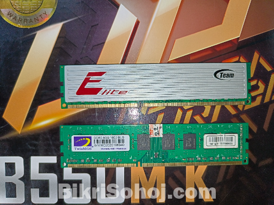 Gigabyte H61M-D2-B3 motherboard i3-2100 processor + 6GB Ram